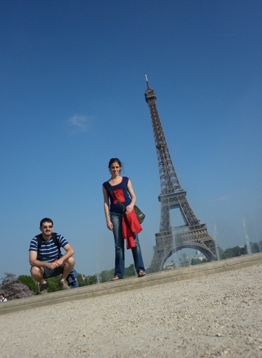 Dino y Aldana en Paris