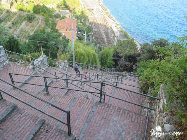 Escalera a Corniglia, Cinque Terre