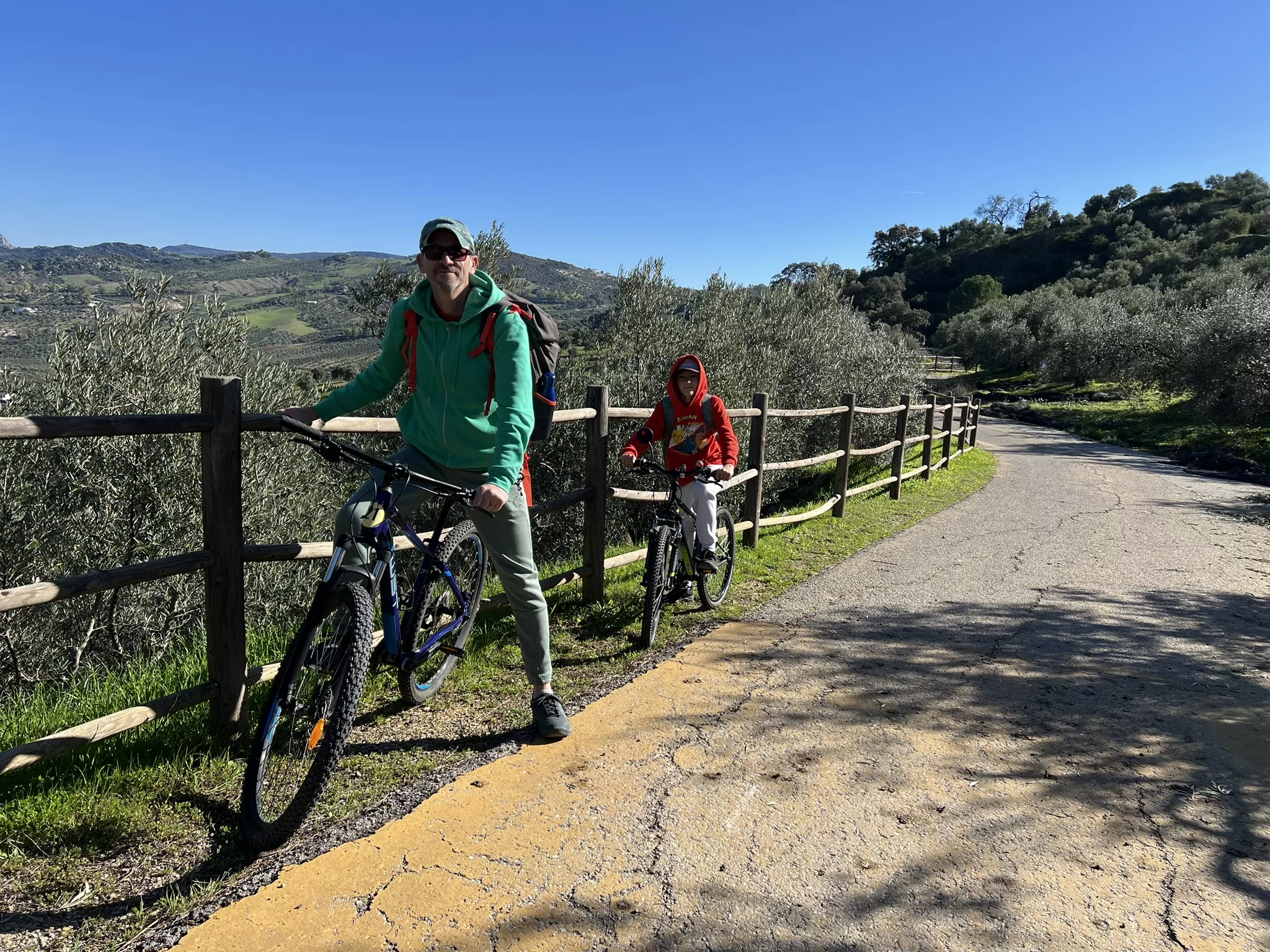 Via verde de la sierra con niños